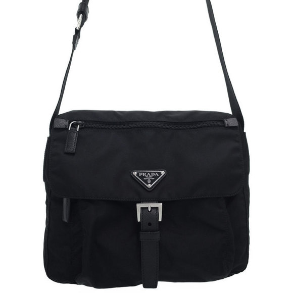 Prada Nylon Shoulder Bag Black - Picture 1 of 9